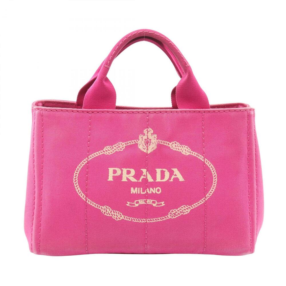 Prada CANAPA Pink Bag Tote Canvas - Picture 2 of 5